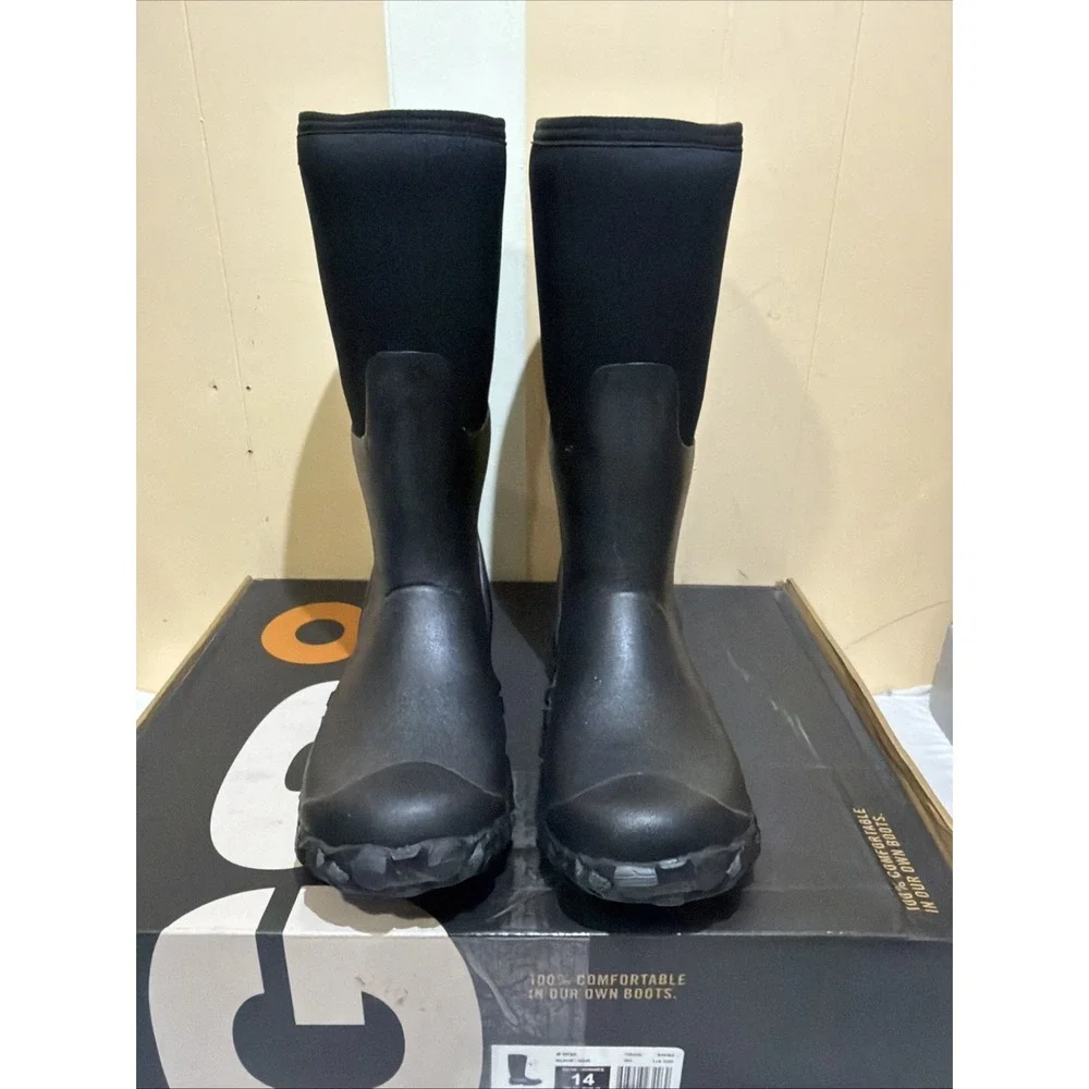 Bogs Outdoor Boots Mens Mesa Waterproof Insulated Slip Black Men's Size 14 M New